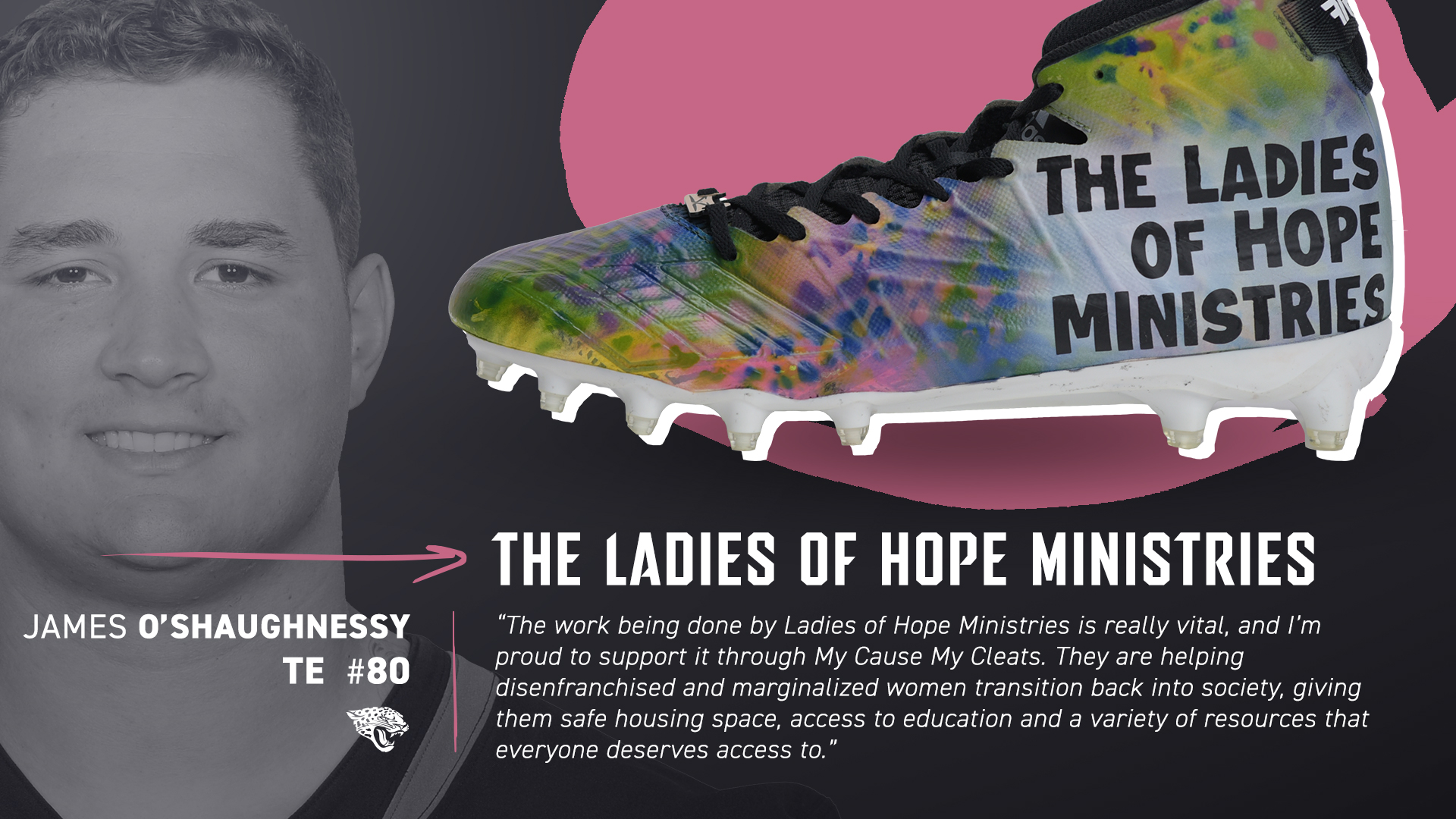 THE LADIES OF HOPE MINISTRIES IN NFL’S MY CAUSE MY CLEATS CAMPAIGN